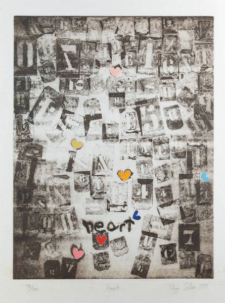 ROGER SELDEN New York (USA) 1945 : Heart 1979  - Asta Grafica - Associazione Nazionale - Case d'Asta italiane