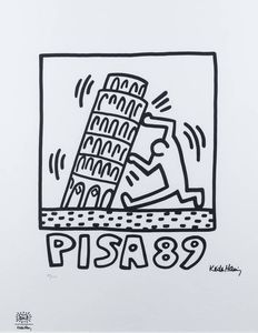 KEITH HARING Reading (USA) 1958 1990 New York (USA) - Pisa 89