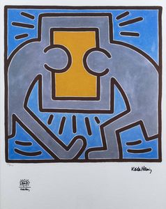 KEITH HARING Reading (USA) 1958 1990 New York (USA) - Senza titolo