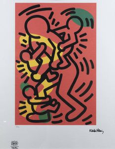 KEITH HARING Reading (USA) 1958 1990 New York (USA) - Senza titolo