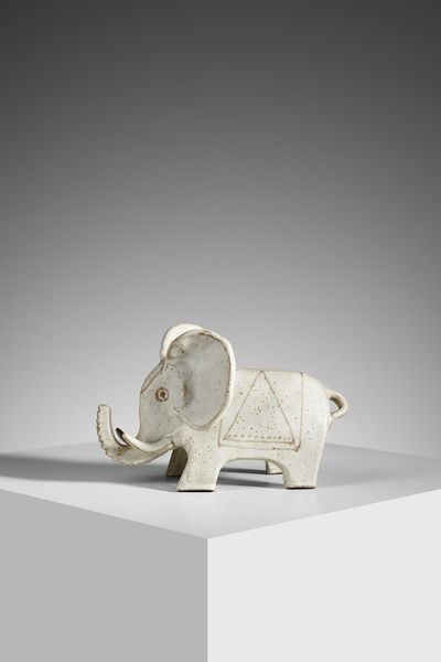 GAMBONE BRUNO (1936 - 2021) : Elefante  - Asta Asta 427 | DESIGN E ARTI DECORATIVE DEL NOVECENTO Tradizionale - Associazione Nazionale - Case d'Asta italiane