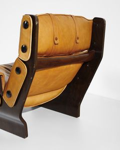 BORSANI OSVALDO (1911 - 1985) : Coppia di poltrone con poggiapiedi mod. Canada per Tecno  - Asta Asta 427 | DESIGN E ARTI DECORATIVE DEL NOVECENTO Tradizionale - Associazione Nazionale - Case d'Asta italiane