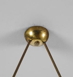 CHIESA PIETRO (1892 - 1948) : Lampada a sospensione a cinque luci per Fontana Arte  - Asta Asta 427 | DESIGN E ARTI DECORATIVE DEL NOVECENTO Tradizionale - Associazione Nazionale - Case d'Asta italiane