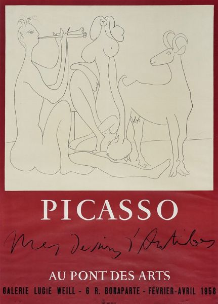 Pablo Picasso : Picasso. Au Pont des Arts.  - Asta Arte Antica, Moderna e Contemporanea [Parte II] - Associazione Nazionale - Case d'Asta italiane