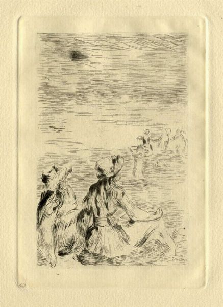 PIERRE AUGUSTE RENOIR : Sur la plage.  - Asta Arte Antica, Moderna e Contemporanea [Parte II] - Associazione Nazionale - Case d'Asta italiane