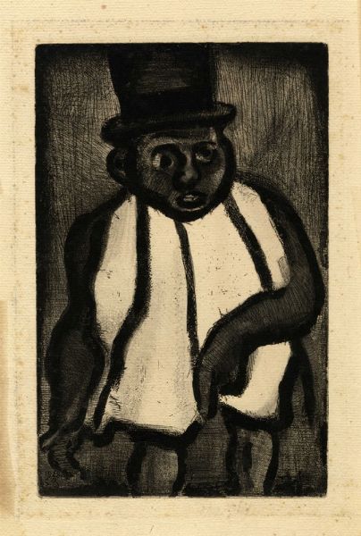 GEORGES ROUAULT : Le Bon candidat Boudoubadabou.  - Asta Arte Antica, Moderna e Contemporanea [Parte II] - Associazione Nazionale - Case d'Asta italiane