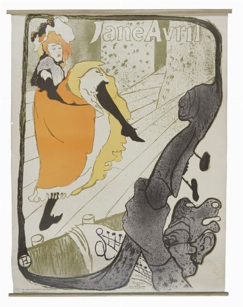 HENRI (DE) TOULOUSE-LAUTREC : Jane Avril.  - Asta Arte Antica, Moderna e Contemporanea [Parte II] - Associazione Nazionale - Case d'Asta italiane