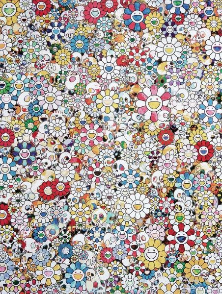 TAKASHI MURAKAMI : Skulls and Flowers Multicolor.  - Asta Arte Antica, Moderna e Contemporanea [Parte II] - Associazione Nazionale - Case d'Asta italiane