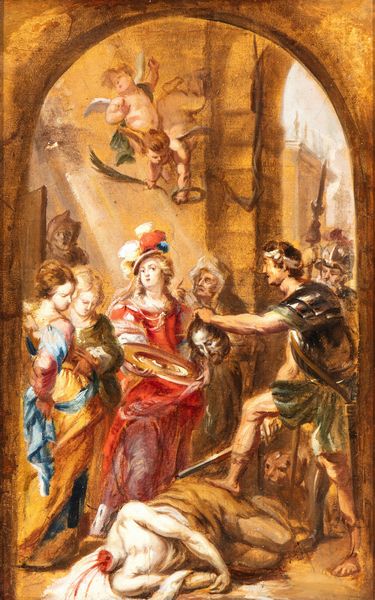 Peter Paul Rubens, Cerchia di : Studio per la Decollazione del Battista  - Asta Dipinti, disegni e sculture dal XIV al XIX secolo - Associazione Nazionale - Case d'Asta italiane