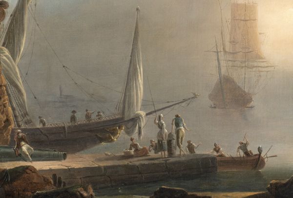 Francesco Fidanza : Veduta del porto di Messina  - Asta Dipinti, disegni e sculture dal XIV al XIX secolo - Associazione Nazionale - Case d'Asta italiane