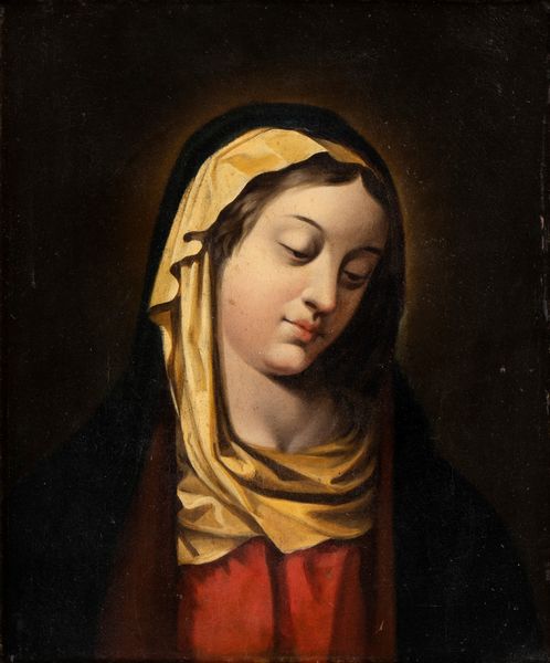 Artista emiliano, XVII secolo : Madonna orante  - Asta Dipinti, disegni e sculture dal XIV al XIX secolo - Associazione Nazionale - Case d'Asta italiane