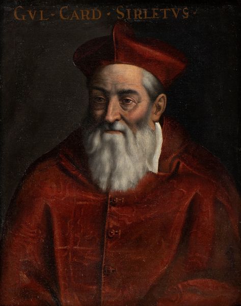 Artista attivo a Roma, ultimo quarto del XVI secolo : Ritratto del cardinale Guglielmo Sirleto  - Asta Dipinti, disegni e sculture dal XIV al XIX secolo - Associazione Nazionale - Case d'Asta italiane