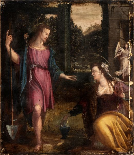 Artista fiammingo attivo in veneto, seconda metà XVI secolo : Noli me tangere  - Asta Dipinti, disegni e sculture dal XIV al XIX secolo - Associazione Nazionale - Case d'Asta italiane