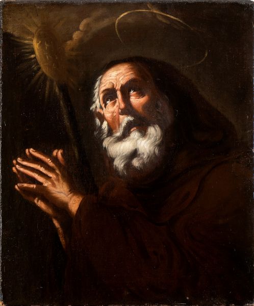 Scuola napoletana, XVII secolo : San Francesco di Paola  - Asta Dipinti, disegni e sculture dal XIV al XIX secolo - Associazione Nazionale - Case d'Asta italiane