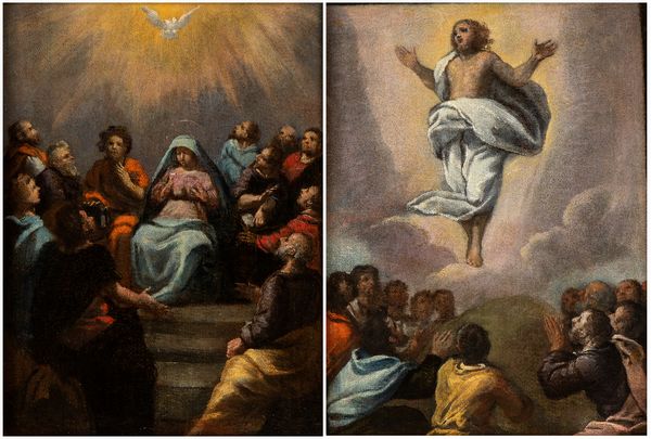 Ippolito Scarsella Scarsellino, Attribuito a : a) Ascensione di Cristo; b) La Pentecoste  - Asta Dipinti, disegni e sculture dal XIV al XIX secolo - Associazione Nazionale - Case d'Asta italiane