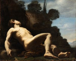 Giovanni Lanfranco, Cerchia di - Il corpo di Abele morto