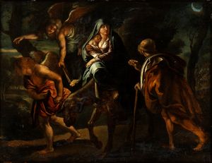 Peter Paul Rubens, Seguace di - Fuga in Egitto