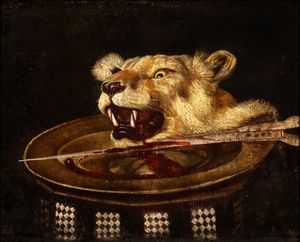 Artista francese, XIX secolo - Testa di leonessa