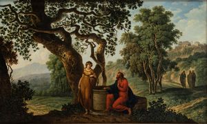 Carlo Labruzzi - Cristo e la Samaritana al pozzo