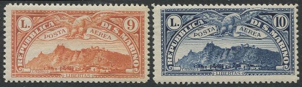 1931, San Marino, Posta Aerea, I serie di 10 valori  - Asta Filatelia - Associazione Nazionale - Case d'Asta italiane