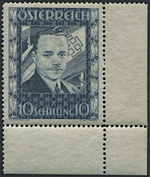 1936, Austria, Dollfus  - Asta Filatelia - Associazione Nazionale - Case d'Asta italiane