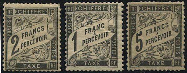 1881/92, Francia, segnatasse  - Asta Filatelia - Associazione Nazionale - Case d'Asta italiane