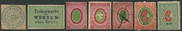 1862/84, Russia, Wenden (Livonia), 5 issues  - Asta Filatelia - Associazione Nazionale - Case d'Asta italiane