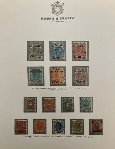 1861/1944, Regno dItalia, collezione quasi completa, nuova  - Asta Filatelia - Associazione Nazionale - Case d'Asta italiane