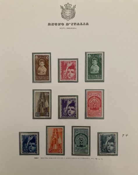 1861/1944, Regno dItalia, collezione quasi completa, nuova  - Asta Filatelia - Associazione Nazionale - Case d'Asta italiane