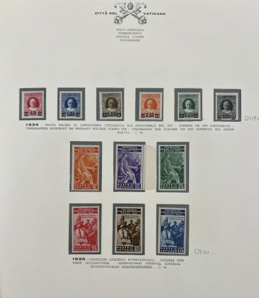 1929/1986, Vaticano, collezione completa in due volumi,  - Asta Filatelia - Associazione Nazionale - Case d'Asta italiane