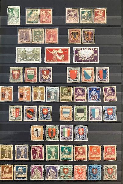 1913/1971, Svizzera, collezione del periodo nuova  - Asta Filatelia - Associazione Nazionale - Case d'Asta italiane