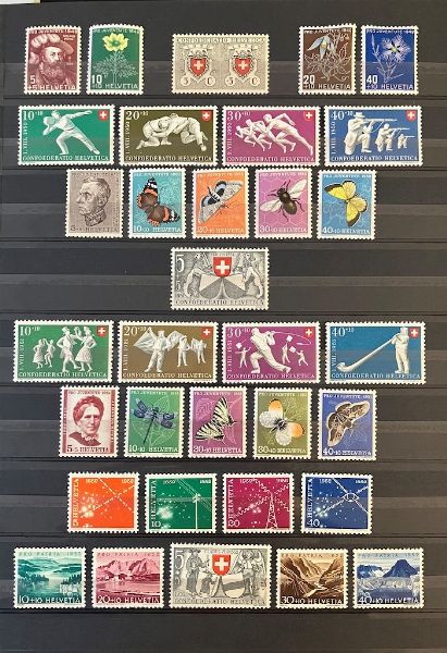 1913/1971, Svizzera, collezione del periodo nuova  - Asta Filatelia - Associazione Nazionale - Case d'Asta italiane