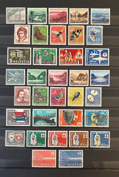 1913/1971, Svizzera, collezione del periodo nuova  - Asta Filatelia - Associazione Nazionale - Case d'Asta italiane