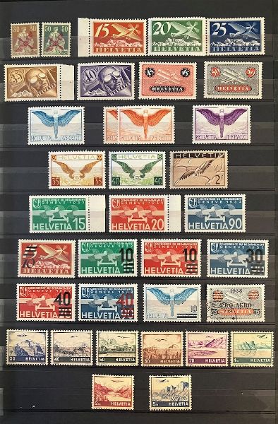 1913/1971, Svizzera, collezione del periodo nuova  - Asta Filatelia - Associazione Nazionale - Case d'Asta italiane