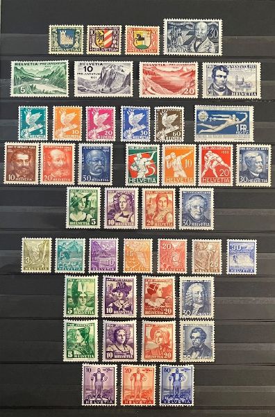 1913/1971, Svizzera, collezione del periodo nuova  - Asta Filatelia - Associazione Nazionale - Case d'Asta italiane