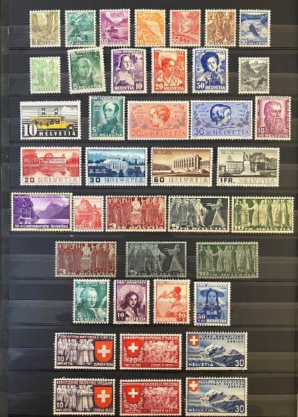 1913/1971, Svizzera, collezione del periodo nuova  - Asta Filatelia - Associazione Nazionale - Case d'Asta italiane