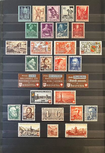 1913/1971, Svizzera, collezione del periodo nuova  - Asta Filatelia - Associazione Nazionale - Case d'Asta italiane