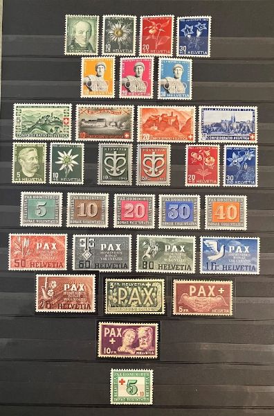 1913/1971, Svizzera, collezione del periodo nuova  - Asta Filatelia - Associazione Nazionale - Case d'Asta italiane