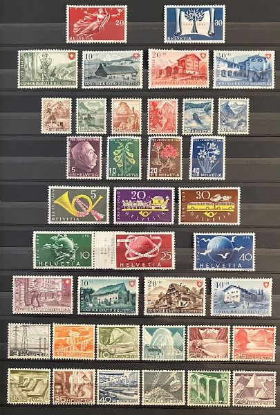 1913/1971, Svizzera, collezione del periodo nuova  - Asta Filatelia - Associazione Nazionale - Case d'Asta italiane