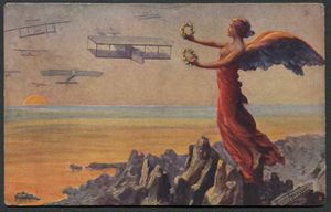 1910/1941, Quattro bellissime cartoline a soggetto aviatorio  - Asta Filatelia - Associazione Nazionale - Case d'Asta italiane