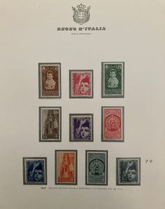 1861/1944, Regno dItalia, collezione quasi completa, nuova  - Asta Filatelia - Associazione Nazionale - Case d'Asta italiane