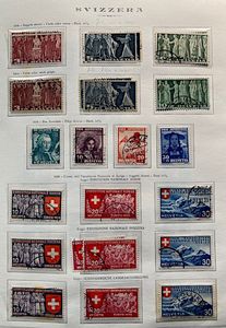 1917/1986, Svizzera, collezione del periodo usata incompleta e nuova dal 1965 in poi.  - Asta Filatelia - Associazione Nazionale - Case d'Asta italiane