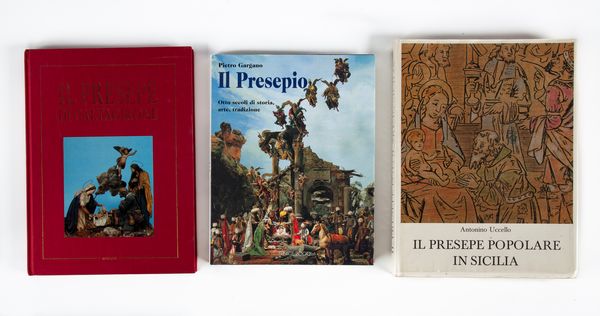 Otto volumi sul presepe napoletano, pugliese e siciliano  - Asta Dalla Collezione Antonio Latini e altre provenienze Antichi Pastori da Presepe, Accessori e libri sul tema - Associazione Nazionale - Case d'Asta italiane