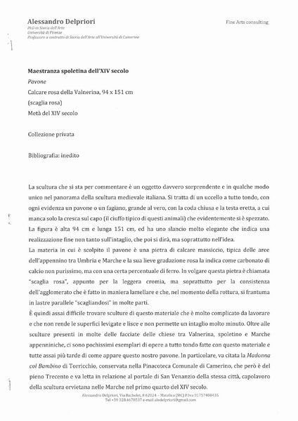 Uccello in pietra calcarea rosa  - Asta Coralli, Avori e Argenti: capolavori da importanti collezioni italiane - Icone Russe - Associazione Nazionale - Case d'Asta italiane