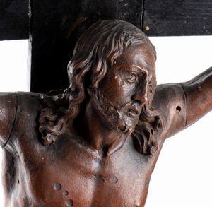 Croce d'altare in legno con Cristo  - Asta Coralli, Avori e Argenti: capolavori da importanti collezioni italiane - Icone Russe - Associazione Nazionale - Case d'Asta italiane