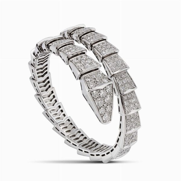 bulgari : BULGARI "SERPENTI VIPER" BRACCIALE CON DIAMANTI  - Asta Gioielli - Associazione Nazionale - Case d'Asta italiane