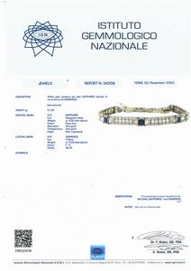 IMPORTANTE COLLIER DE CHIEN CON ZAFFIRI E DIAMANTI  - Asta Gioielli - Associazione Nazionale - Case d'Asta italiane