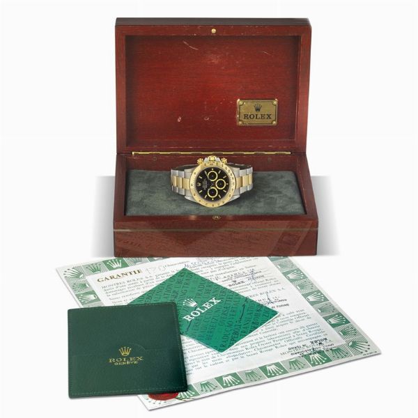 ROLEX : ROLEX DAYTONA REF. 16523 ACCIAIO E ORO N. L4653XX ANNO 1990  - Asta OROLOGI DA POLSO E DA TASCA - Associazione Nazionale - Case d'Asta italiane