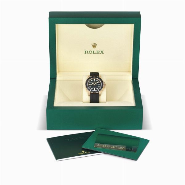 ROLEX : ROLEX YACHT-MASTER REF. 126655 EVEROSE N. 000R85XX ANNO 2020  - Asta OROLOGI DA POLSO E DA TASCA - Associazione Nazionale - Case d'Asta italiane