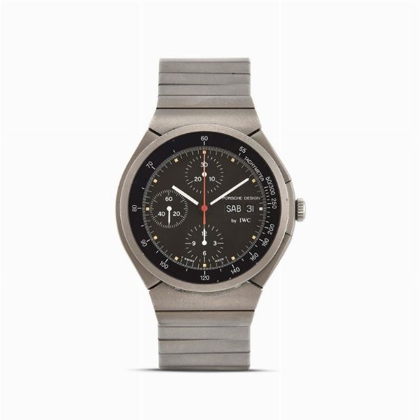 INTERNATIONAL WATCH COMPANY : IWC PORSCHE DESIGN IN TITANIO REF. 3702 N. 25414XX ANNO 1995  - Asta OROLOGI DA POLSO E DA TASCA - Associazione Nazionale - Case d'Asta italiane